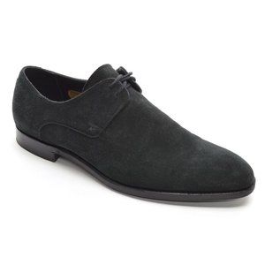 Men Barker Black Wallace Made in England Black Nubuck Oxfords 7.5